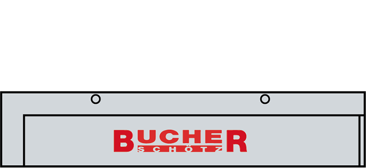 Graue Mulde auf Sammelhof von K. & M. Bucher Transporte AG